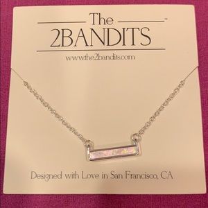 Silver & Iridescent Necklace